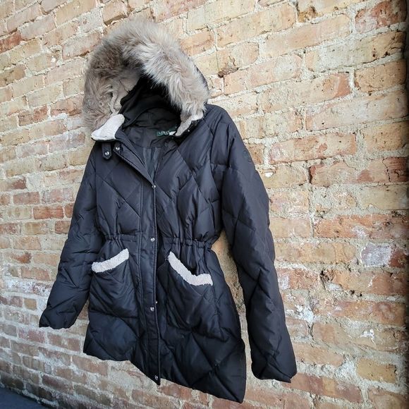 Ralph Lauren Down Parka Coat - Picture 2 of 16